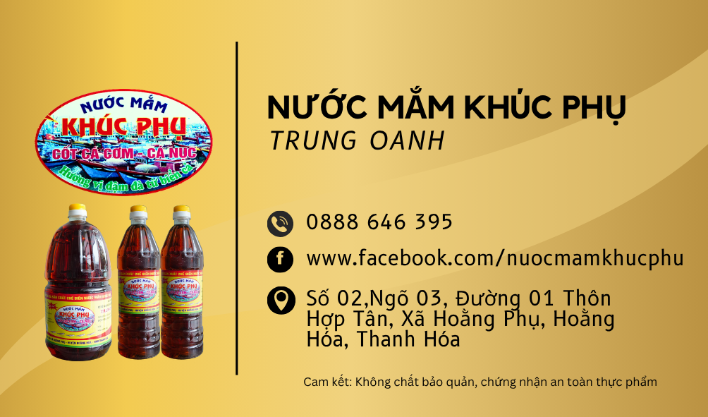 Nước Mắm Khúc Phụ - Trung Oanh